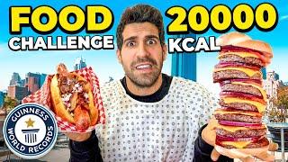 LA FOOD CHALLENGE CON L'HAMBURGER DA 20 mila Kcal