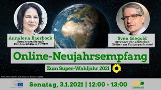 Online-Neujahrsempfang mit Annalena Baerbock & Sven Giegold