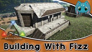 ARK:Survival Evolved Building w/ Fizz :: Bar & Grill Building Build!!