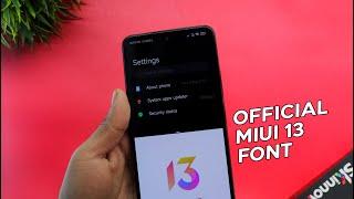 Miui 13 Official Font On Miui 12/Miui 12.5 | Miui 13 Font On Redmi,Poco & Xiaomi Device