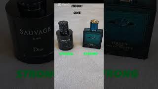 performance battle of super popular fragrances #dior #sauvage #versace #eros #fragrance #mensfashion