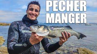 Pêcher et Manger du BAR en Chasse Sous-Marine !