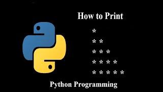 Python pattern programs - how to print stars "*" in right angled triangle shape | star pattern