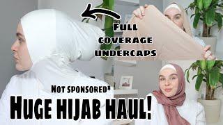 Unsponsored hijab try-on haul; how to find quality hijabs + full coverage under caps!