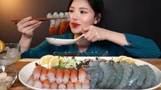 ENG SUB)Red-banded Lobster & Raw Shrimp Party Time! mukbang ASMR Korean Real Sound Eating