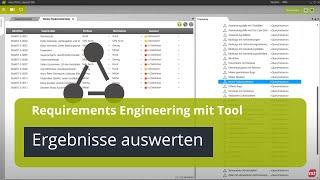 Requirements Engineering mit Tool – Ergebnisse auswerten