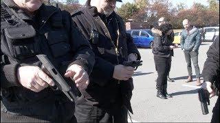 Nazis Prep, Check Weapons for rally at Little Rock Kohl's