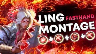 LING MONTAGE Eps 20 • INSANE FASTHAND COMBO & FREESTYLE KILL • Top Global Ling Mobile Legends