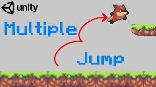 Unity 2D Platformer Tutorial 9 - 2D Multiple Jump (Double/Triple and More )