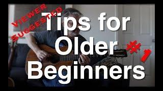 Viewer Suggested Tips for Older Beginners #1 | Tom Strahle | Easy Guitar | Basic Guitar