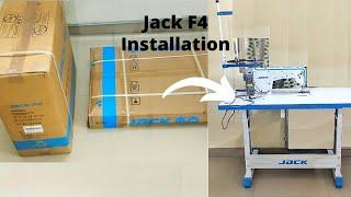 Jack F4 sewing machine installation/assembly/unboxing/jack F4