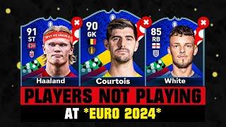 FOOTBALLERS NOT PLAYING AT EURO 2024!  ft. Courtois, Haaland, Ben White... etc