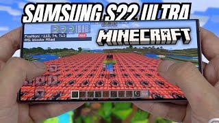 Samsung Galaxy S22 Ultra test game Minecraft | Snapdragon 8 Gen 1