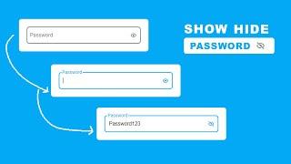 Floating Input Placeholder With Show Hide Password || HTML CSS & Javascript