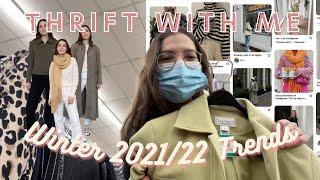 Thrift With Me for WINTER 2022 TRENDS | Try-On Haul