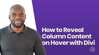 How to Reveal Column Content on Hover with Divi