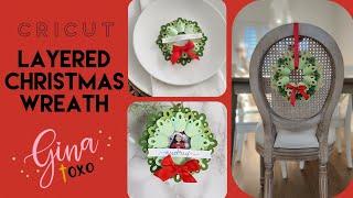 Layered Paper Christmas Wreath Ideas | Free SVG