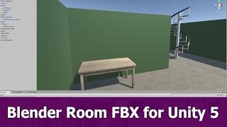 Blender Room FBX For Unity 5