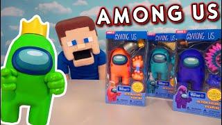 Among Us Official Crewmates 4" Action Figures! Series 2 Toikido Toys Unboxing - Puppet Steve