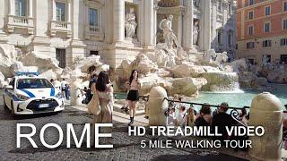 Rome, Italy // HD Walking Scenery // Historic Tour // Treadmill Video