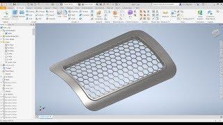 Inventor 2020 Tutorial #115  | 3D Surface ,Project  surface & Modeling Advanced