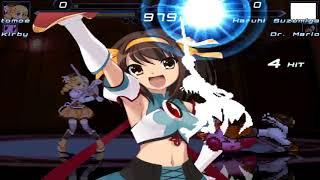 NICK54222 MUGEN: Mami Tomoe and Kirby VS Haruhi Suzumiya and Dr. Mario