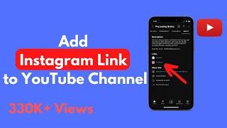 How to Add Instagram Link to YouTube Channel On Mobile All Devices