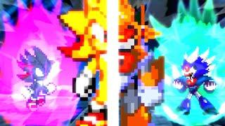 Shadic vs Metallix | Sonic Sprite Animation