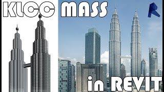 Learn Revit in 5 minutes: Mass in revit [KLCC tower massing] (Quick modelling)