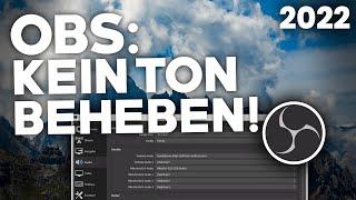 [2024] OBS: Kein TON/AUDIOPROBLEME BEHEBEN! | Problemlösung | Deutsch