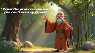 Trust the process. The Bamboo and the Oak tree- Zen story