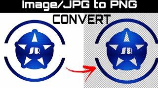 How To Convert Image Into PNG Logo | Convert JPEG/JPG To PNG Format In Mobile | PixelLab Tutorial