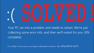 Solved! Blue Screen of Death Windows 10 fix in 60 Seconds!