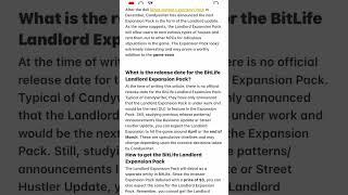 Bitlife Landlord Expansion Pack!