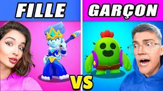 FILLE vs GARCON sur BRAWL STARS