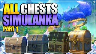 ALL 143 Chest Locations in Simulanka - Part 1 | In Depth Follow Along |【Genshin Impact 4.8】