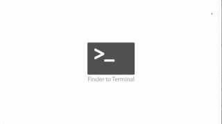 [MAC OS X APP] Finder To Terminal