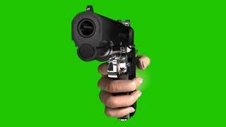 GUN HAND GREEN SCREEn