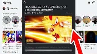 *NEW* MARBLE ZONE & SUPER SONIC IN SONIC SPEED SIMULATOR!?