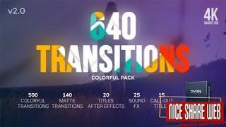 640 Transitions v2  After Effects Template Free DOWNLOAD