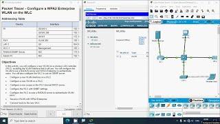 13.3.12 Packet Tracer - Configure a WPA2 Enterprise WLAN on the WLC