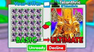 BASIC to UPGRADED TITAN CLOCKMAN in ONE HOUR... (Toilet Tower Defense)