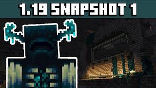 Minecraft 1.19 Deep Dark Experimental Snapshot 1 - Warden, Ancient City, and More!