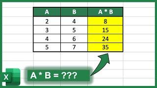 How to Multiply Numbers in Excel (Basic Way)