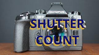 How to Check the Shutter Count on Olympus Cameras with the Olympus OM-D E-M1 and PEN Lite E-PL6.