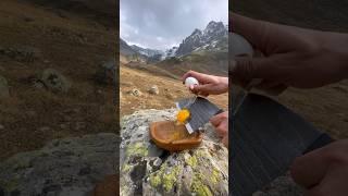 Dağda Sucuk Hamburger  / cooking beef sausage burgers on the mountain