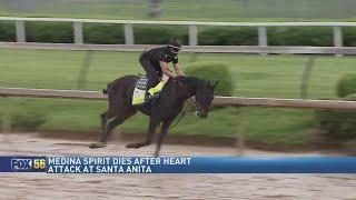 Kentucky Derby winner Medina Spirit collapses, dies in California