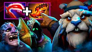 No Mercy One Puch Tusk 30Kills Overwhelming Blink + Desolator Builds Dota 2