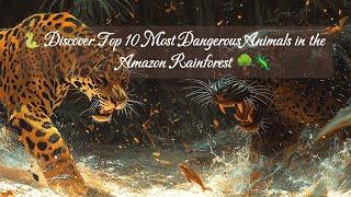 Top 10 Most Dangerous Animals in the Amazon Rainforest