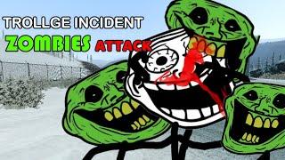 TROLLGE INCIDENT ,,ZOMBIES ATTACK,, #trollface #trollge #trollgeincident #scary